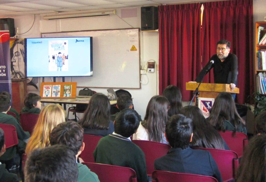 ALUMNOS DE JUNIOR 6 CONOCIERON AL ILUSTRADOR DE “QUIQUE HACHE, DETECTIVE”